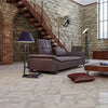 Parquet Star Ash Grey 60x60cm Wood Effect Floor Tile in Living Room 6