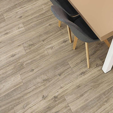 Rituals XL Ash Brown Wood Effect 120x23.3cm Porcelain Wall and Floor Tile in Dining Room