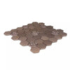 Rose Gold Hexagon Metal 300x300mm Mosaic Wall Tile Product Photo 3