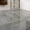 Serenity Grey Stone Effect Porcelain Floor Tile 60x60cm in Bathroom 5