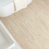 Serenity Sandstone Ivory Matt Stone Effect Porcelain Wall and Floor 600x300mm Tile on Bathroom Floor