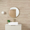 Serenity Sandstone Ivory Matt Stone Effect Porcelain Wall and Floor 600x300mm Tile on Bathroom Wall 2