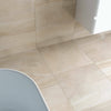 Serenity Sandstone Stone Effect Polished Porcelain 60x60cm Floor Tile in Bathroom 2