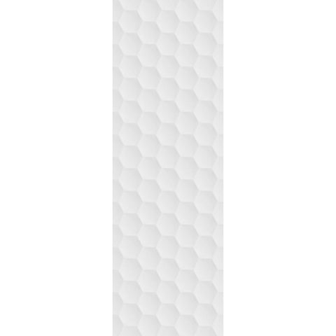 Shapes Matt White Hexagon Ceramic 900x300mm Wall Tile Product Photo