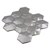 Silver Hexagon 3D Wall Mosaic Tile Product Photo 3