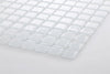 Snow White Plain Square Glass Mosaic Wall Tile Product Photo 3