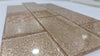 Sparkle Rose Gold Glitter Glass Metro 75x150mm Wall Tile Product Photo 3