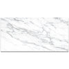 White marble tile with gray veining on a white background