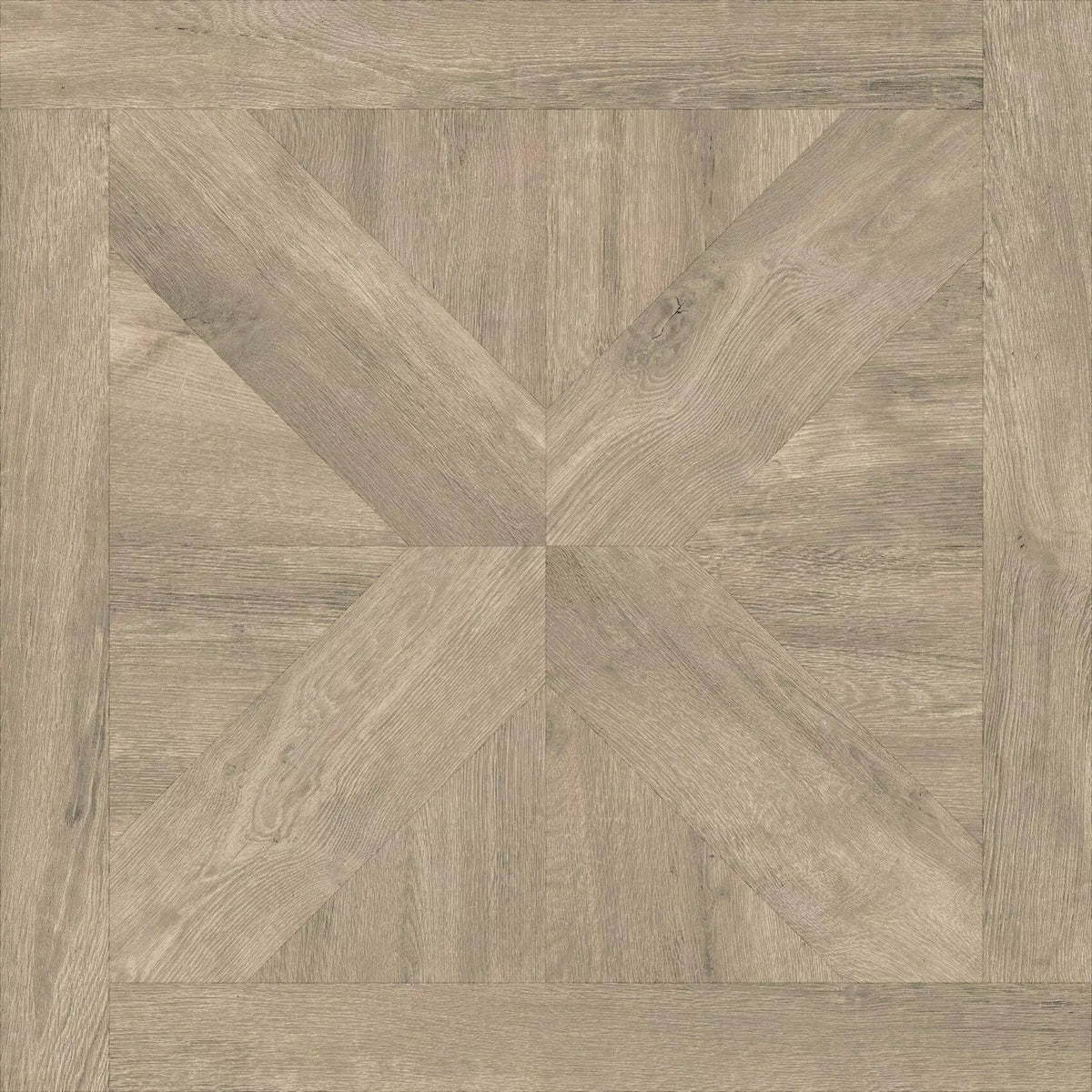 Starline Parquet Greige Oak Wood Effect Porcelain 600x600mm Floor Tile ...