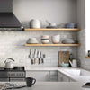 Tau Calacatta Matt Marble Effect Flat Metro Brick 75x300mm Tile in Kitchen 2