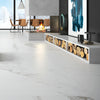 Tau Calacatta XL Matt Marble Effect 1200x1200mm Floor Tile in Living Room 2
