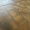 Terracotta Burnt Orange 150x150mm Flat Ceramic Quarry Tile on Floor