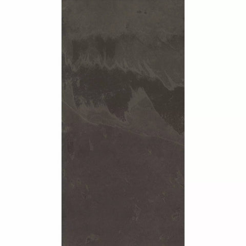 Trilogy Charcoal Black Porcelain Stone Effect Anti Slip 600x300mm Wall and Floor Tile Product Photo