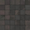 Trilogy Charcoal Black Porcelain Stone Effect Square Mosaic Wall and Floor Tile Product Photo