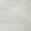 Trilogy Glacier White Porcelain Stone Effect Anti Slip 600x600mm Floor Tile on Floor