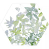 Tropical Forest Green Leaf Pattern Hexagon 333x285 Pattern Wall and Floor Porcelain Tile Product Photo 12