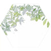 Tropical Forest Green Leaf Pattern Hexagon 333x285 Pattern Wall and Floor Porcelain Tile Product Photo 3
