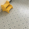 Valor Grey and White Pattern Porcelain Floor Tile on Floor