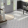 Valor Grey and White Pattern Porcelain Floor Tile on Hallway Entrance Floor