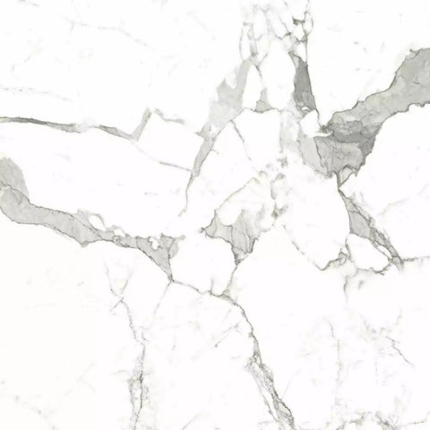 White Marble Effect Matt Porcelain Tile