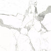 White Marble Effect Polished Porcelain Tile with Deep Grey Veining