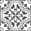 Victorian Henley Black Pattern Ceramic Wall and Floor Tile Product Photo 1