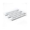 White Bevelled Metro Ceramic Mosaic Wall Tile Product Photo 2