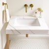 Eterna Hexagon Piccolo White Matt Mosaic Wall and Floor Porcelain Tile