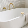 Eterna Hexagon Piccolo White Matt Mosaic Wall and Floor Porcelain Tile