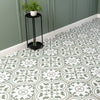 Victorian Henley Army Green Pattern Ceramic Wall and Floor Tile