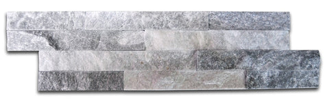 Quartzite Sparkle Grey Split Face Wall Tiles Design