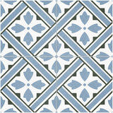 Mr Jones Blue Pattern Wall and Floor Tile Design