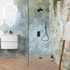 Tropical Ocean Washed Blue Hexagon 333x285mm Wall and Floor Porcelain Tile