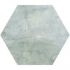 Tropical Ocean Washed Blue Hexagon 333x285mm Wall and Floor Porcelain Tile