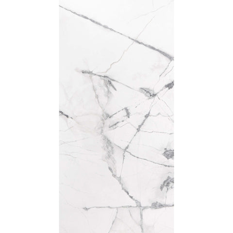 Allure Calacatta Polished White Marble Effect 60x30cm Wall and Floor Tiles Design 1