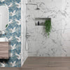Allure Calacatta Polished White Marble Effect 60x30cm Wall and Floor Tiles in Bathroom Shower
