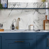 Allure Calacatta Polished White Marble Effect 60x60cm Wall and Floor Tiles Kitchen