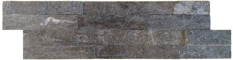 Quartzite Black Sparkle Split Face Wall Tiles Design 1
