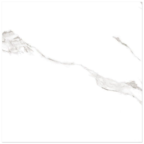 Polished Calacatta XL White Marble Effect 100x100cm Floor Tiles Design 1