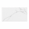 Venice Gloss White Marble Effect Metro Flat Subway 100x200mm Wall Tile