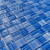 Vetro Azzurro Blue Wave Glass Square Mosaic Swimming Pool Wall and Floor Tile
