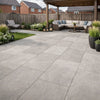Amethyst Grey Outdoor Stone Effect Anti-Slip Porcelain 20mm Floor tile 900x600mm