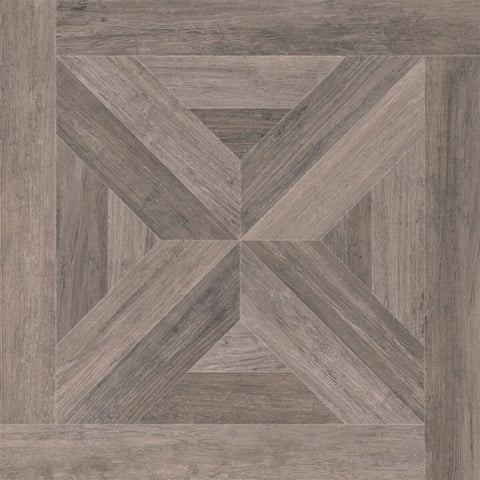 Ash Brown Parquet Wood Effect 600×600mm Matt Floor Tile 1