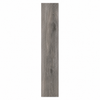 A single rectangular gray wood-look plank or tile with a realistic grain pattern, centered on a plain white background.