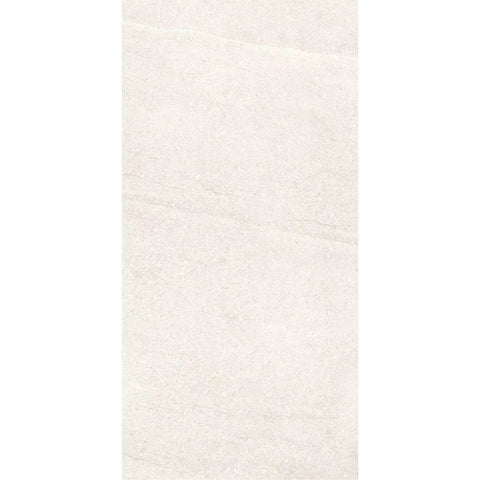 Blanco White Stone Effect Porcelain Wall and Floor 1200x600mm XL Tile Image