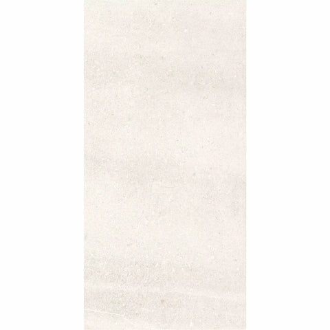 Blanco White Stone Effect Porcelain Wall and Floor 600x300mm Tile Product Image 