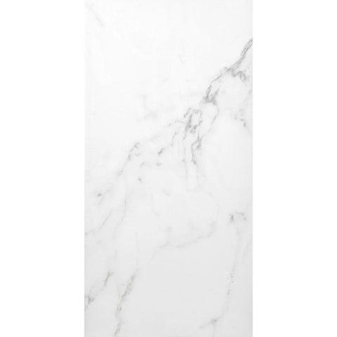 Carrara Serena Soft White Matt Marble Effect 600x300mm Wall and Floor Tile Product Photo 