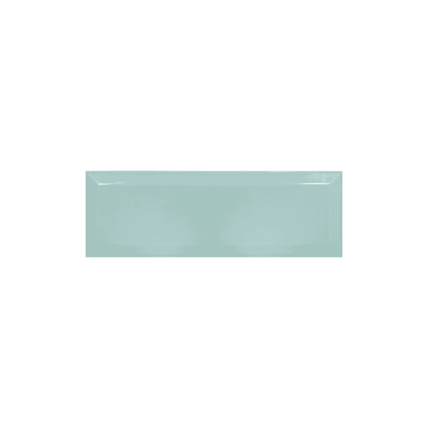 Duck Egg Turquoise Light Blue Bevelled Metro 100x300mm Ceramic Wall Tile