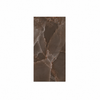 Brown marble tile with visible veins on a white background