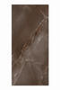 Brown marble tile with intricate vein patterns on a white background
